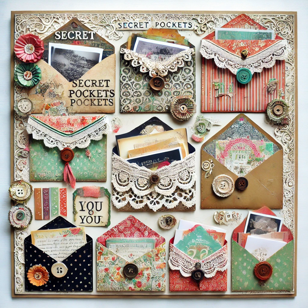 Scrapbooking- Pochettes à secrets